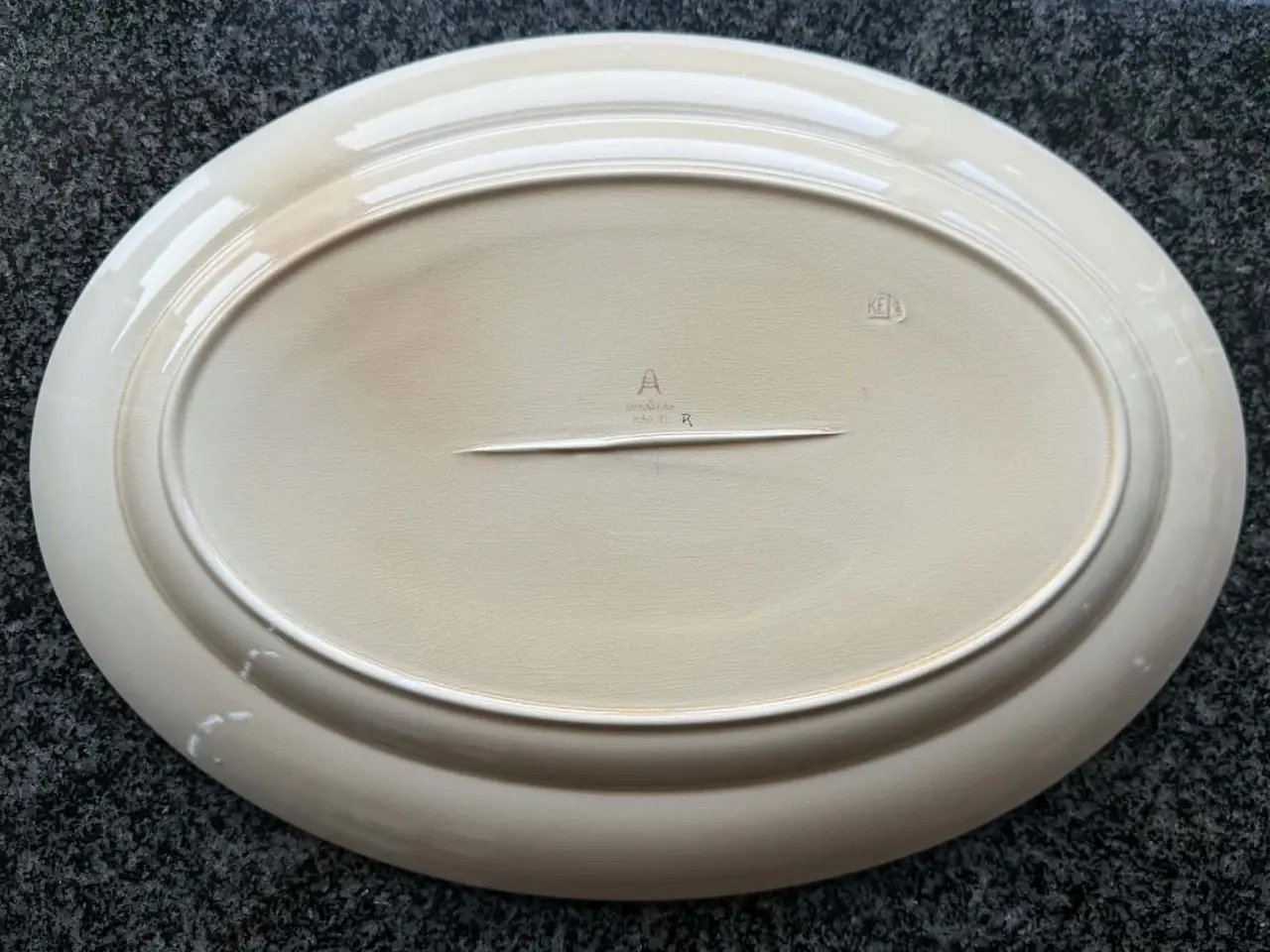 Billede 2 - Stort Aluminia "Knud" serveringsfad/stegefad