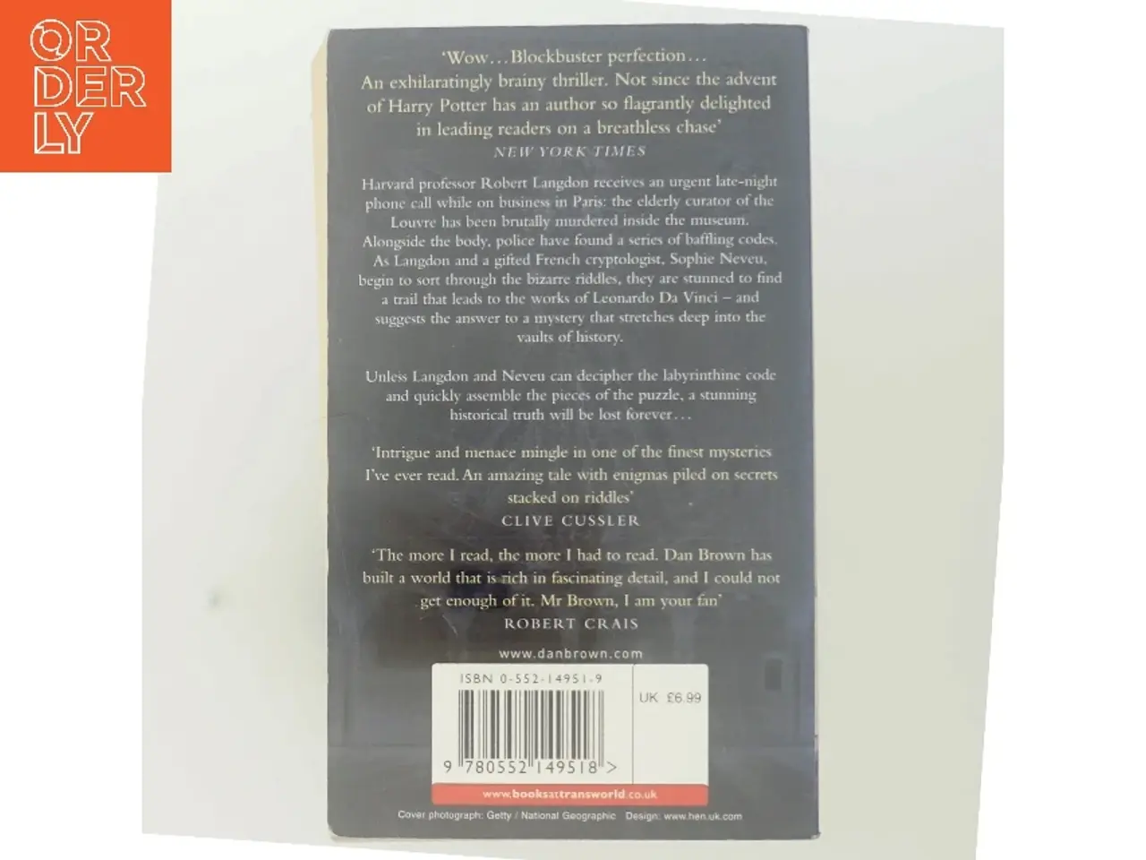 Billede 3 - The Da Vinci Code af Dan Brown (Bog)