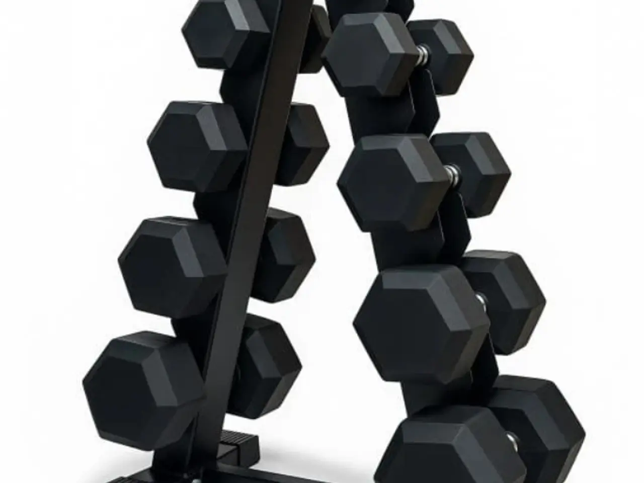 Billede 1 - Hex-håndvægte 2,5 kg–12,5 kg inkl stativ