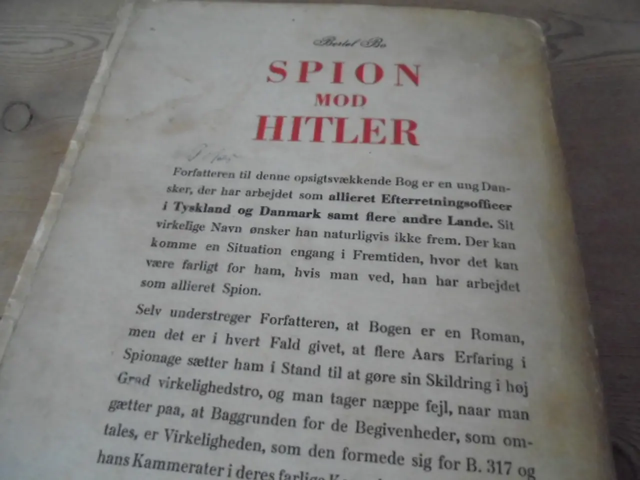 Billede 2 - Spion mod Hitler – Bertel Bo (allieret efteretning