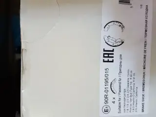 Helt nye bremsebakker til vw transporter
