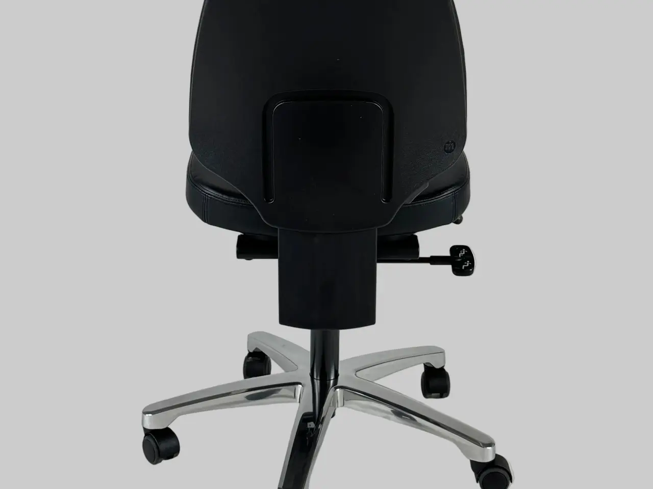 Billede 5 - RH Activ 220 Kontorstol – Sort Læder/Krom Stel