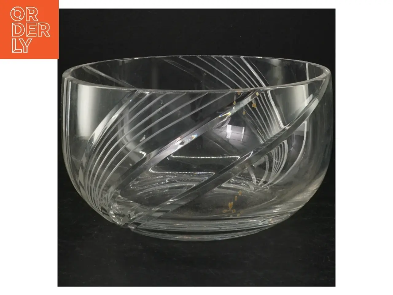 Billede 1 - Gennemsigtig glas skål (str. Ø. 20 cm)
