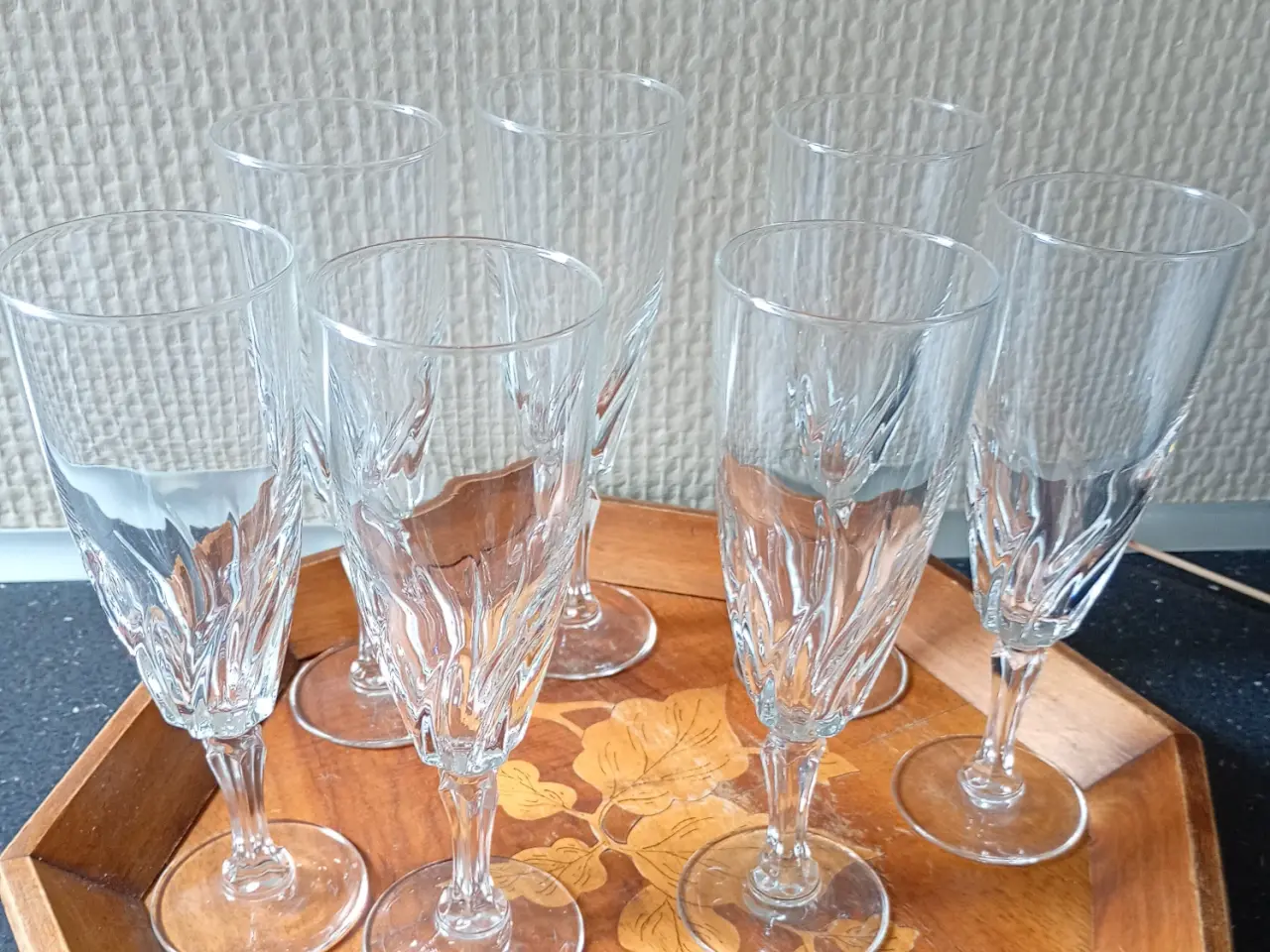 Billede 2 - Franske Flamingo glas vin og champagne.