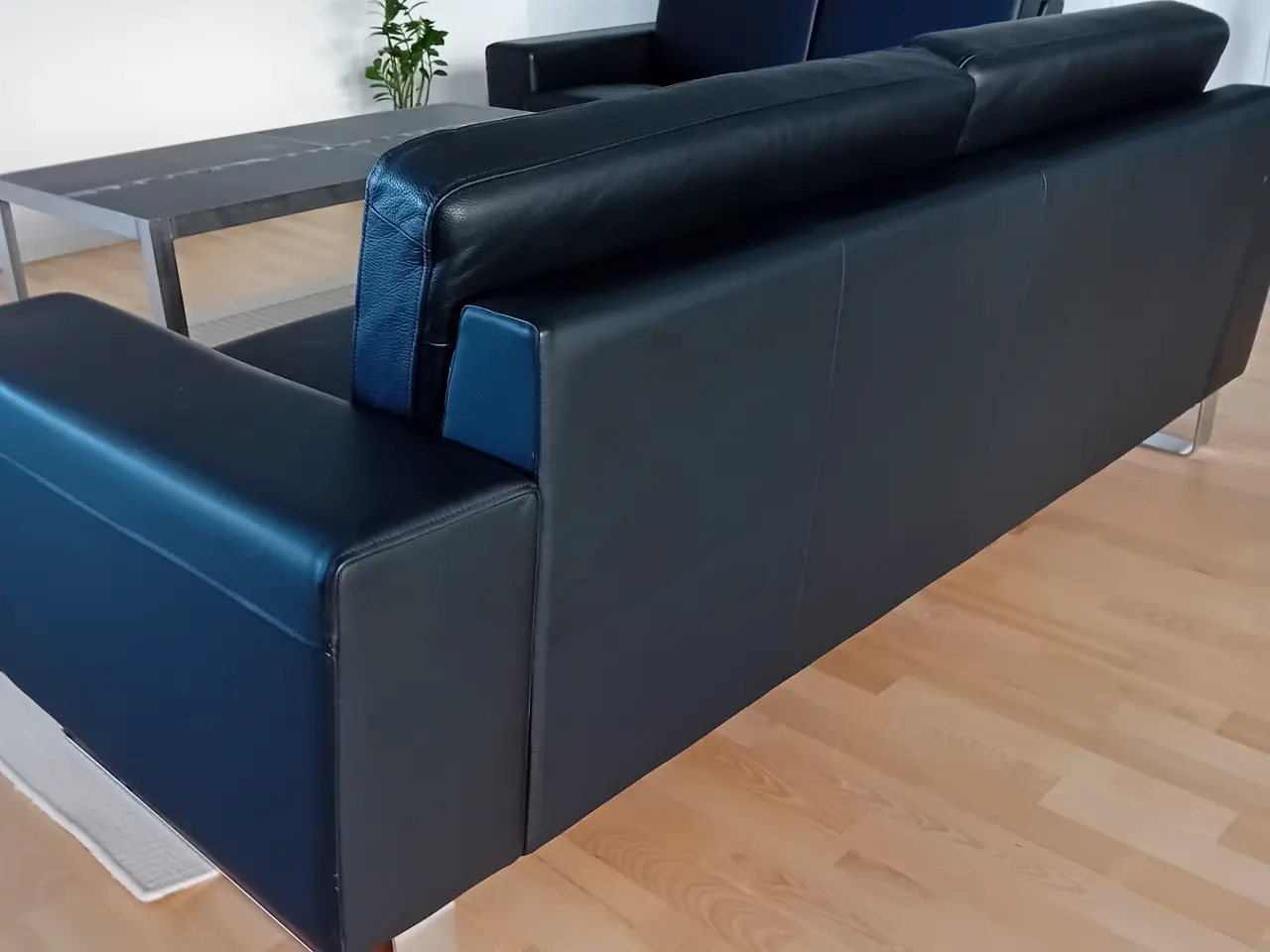 Billede 5 - Stilfuld 2+2½ personers sofa i god læderkvalitet