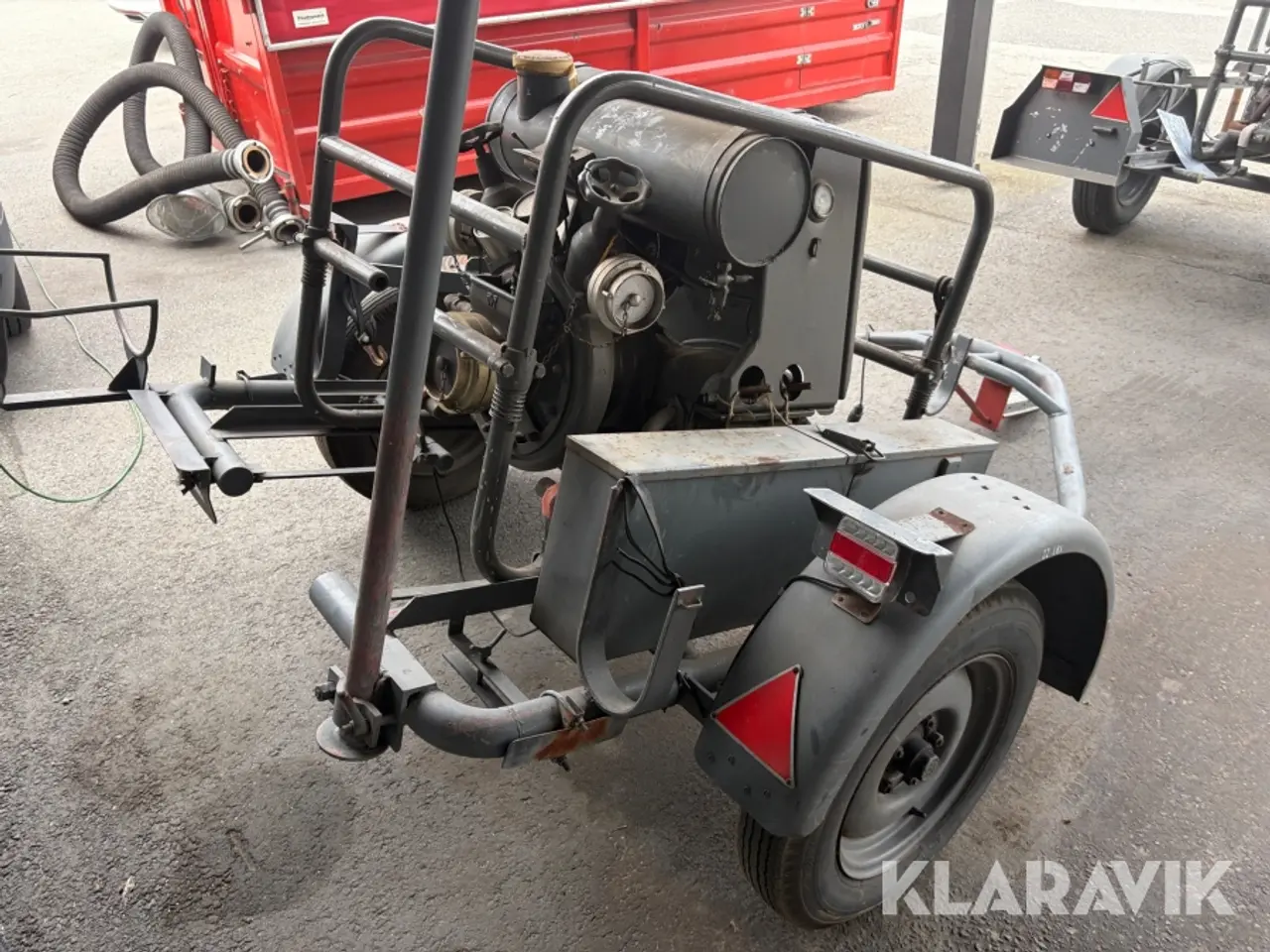 Billede 4 - Vandforsyningsenhed / brandpumpe på trailer DVI BS12/8-1 1200 bobbel motor