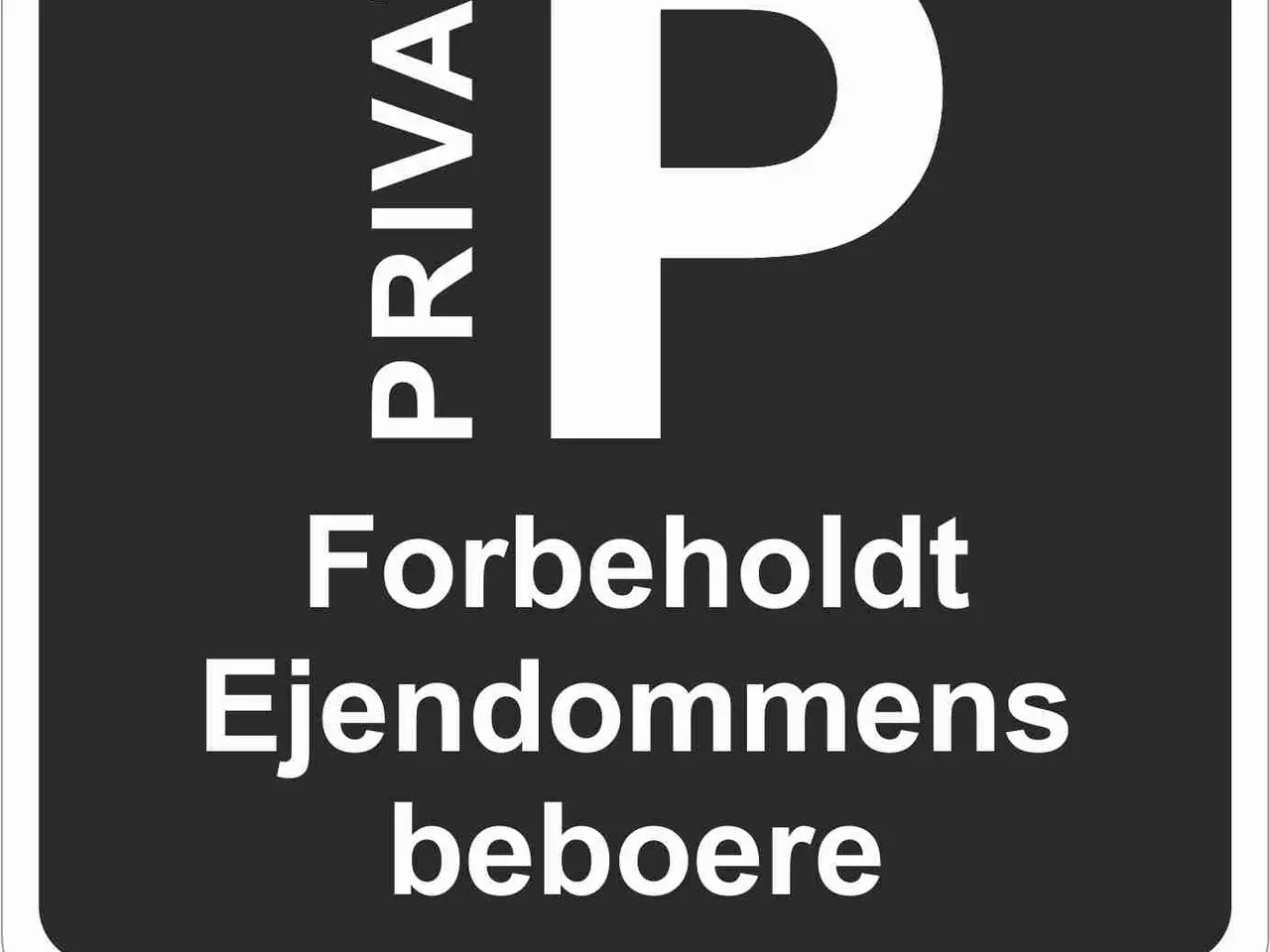 Billede 6 - Nyt P-skilt med forskellige tekster
