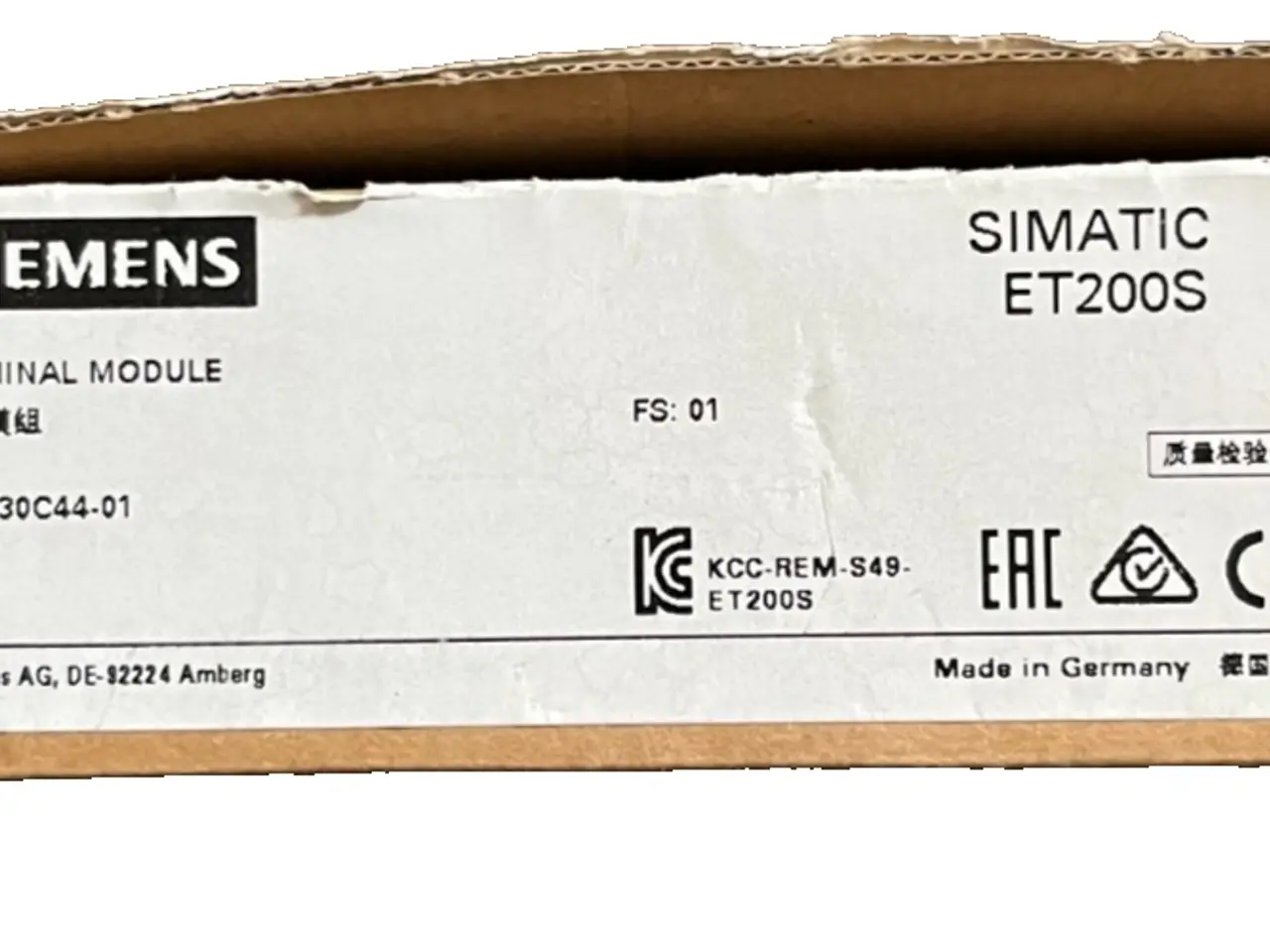 Billede 1 - Siemens SIMATIC ET200S TM-E30C44-01 6ES7 Terminal