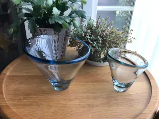 Holmegaard Thule vase/skål - Akvablå