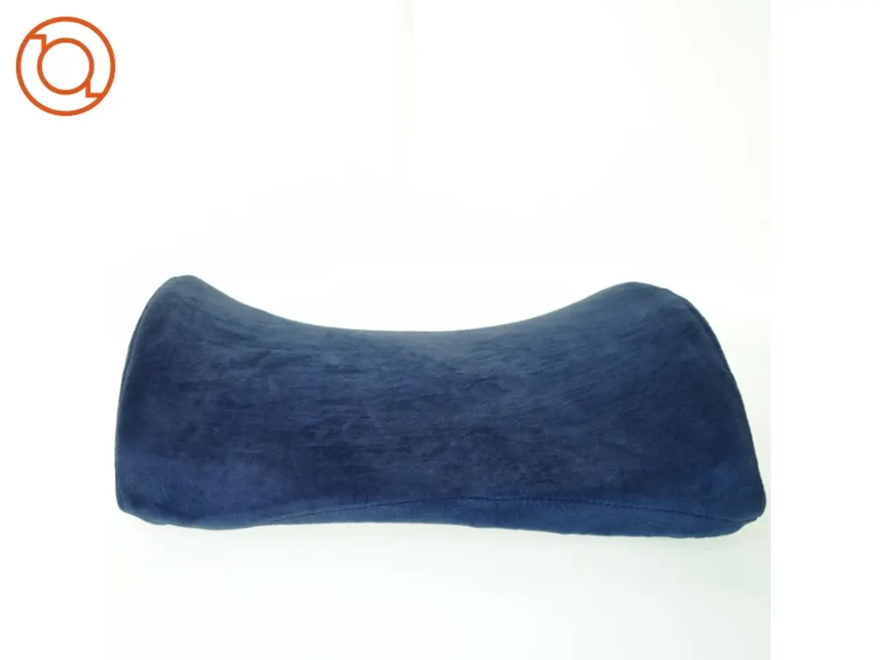 Billede 2 - Ergonomisk formet Lænde Pude med aftageligt vaskbart velour betræk og sele til fastholdelse (str. 36 x 32 x 11 cm)