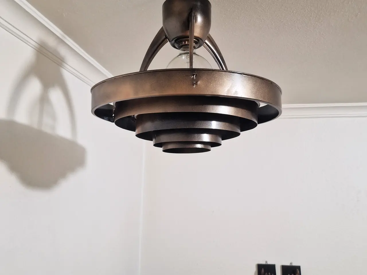 Billede 1 - 4 stk Super fede og helt unikke loftlamper.