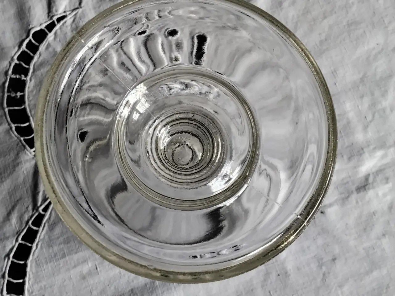Billede 5 - Stor retro glasopsats / kæmpe kroglas ca 19 cm høj