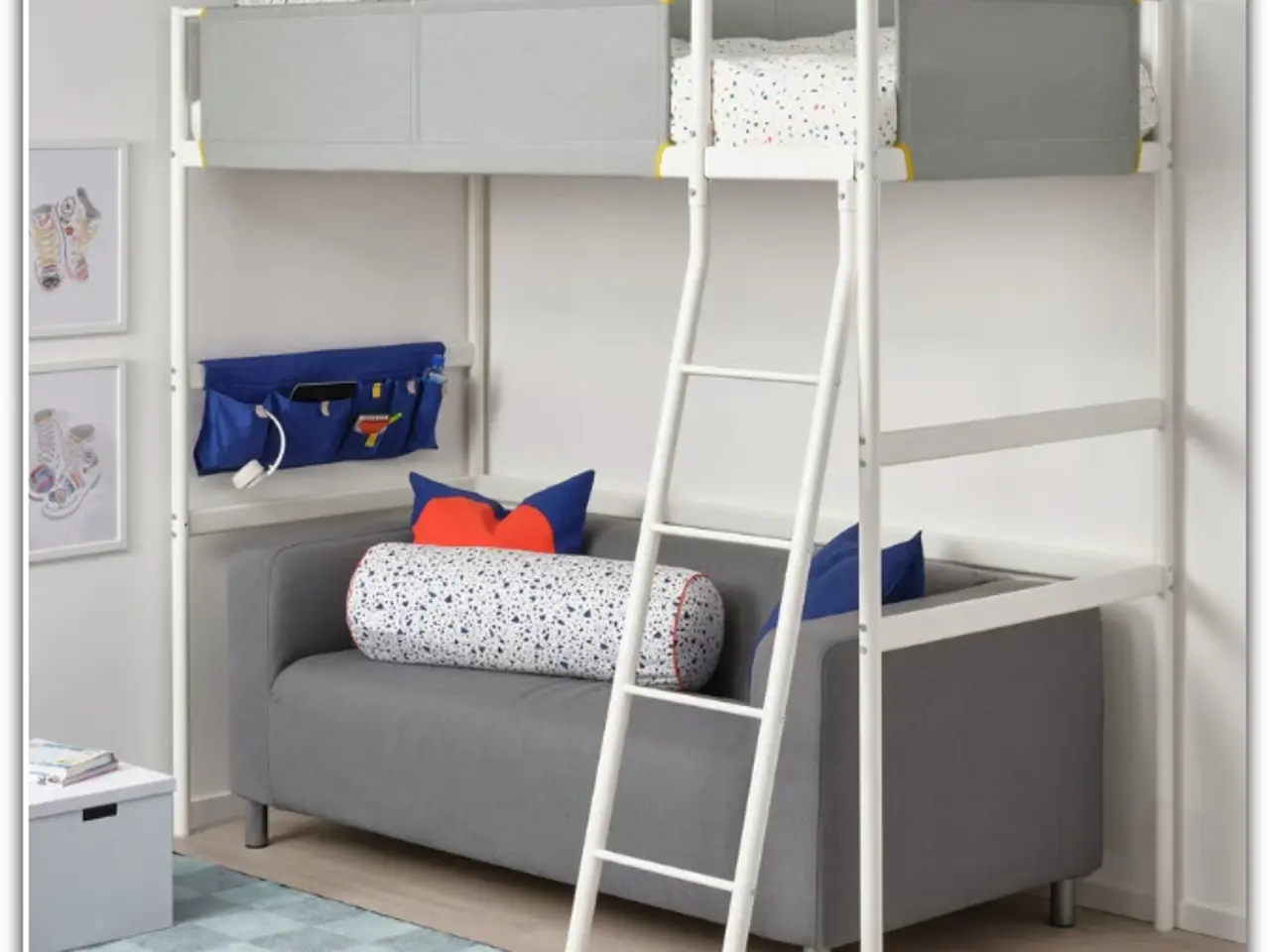 Billede 3 - Højseng, Ikea Vitval med madras