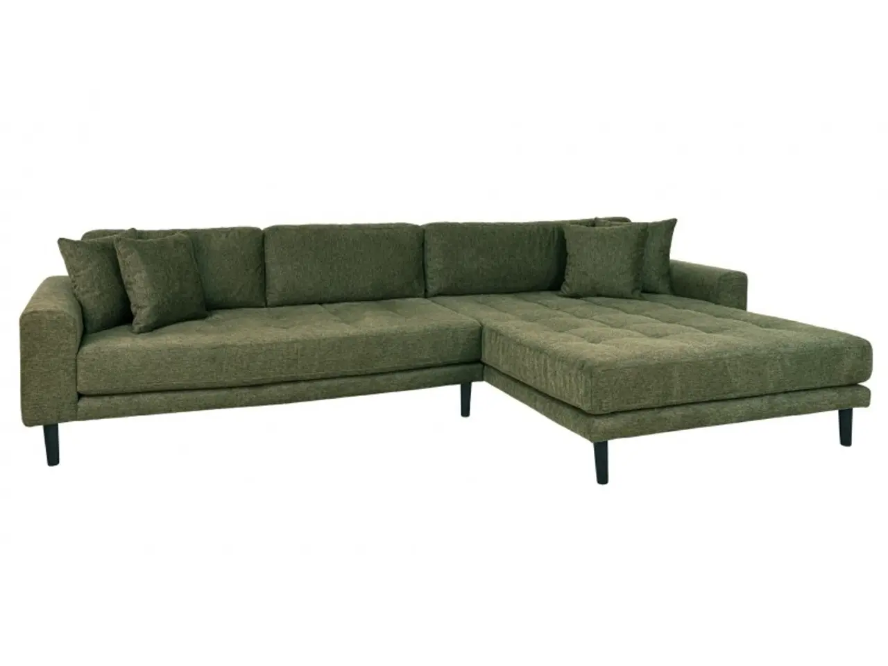 Billede 2 - Lido - Højrevendt Chaiselongsofa - Grøn stof