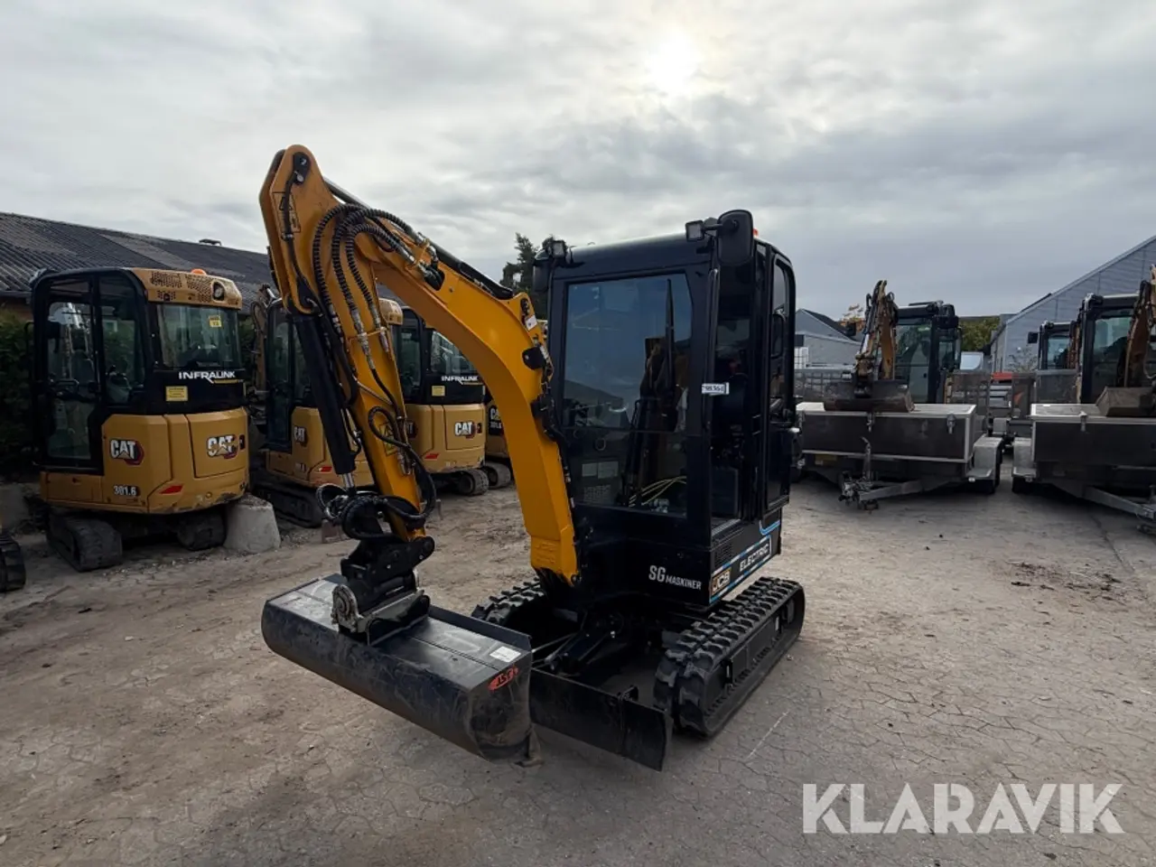 Billede 1 - Gravemaskine JCB 19C-1E elektrisk med 120 cm planerskovl