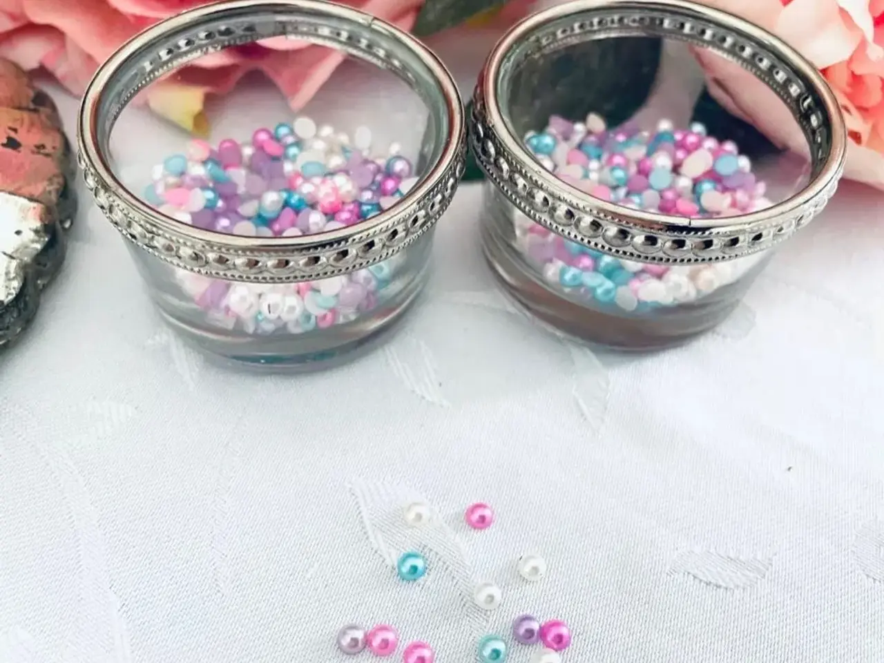 Billede 3 - Halvperler til dekoration og hobby