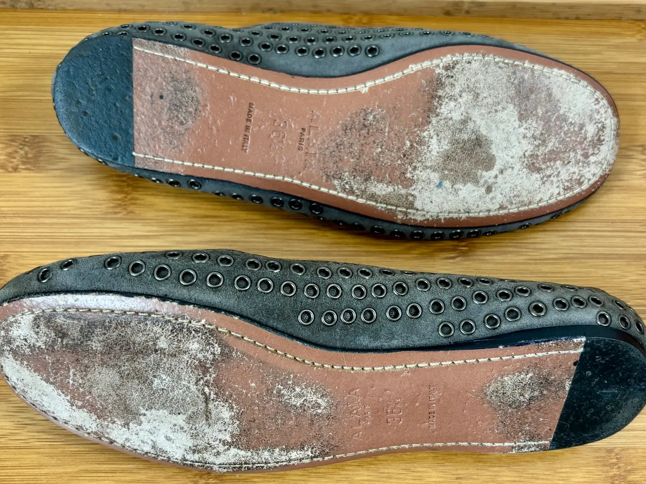 Billede 6 - Alaïa, grå ballerinasko i skind, str 36,5