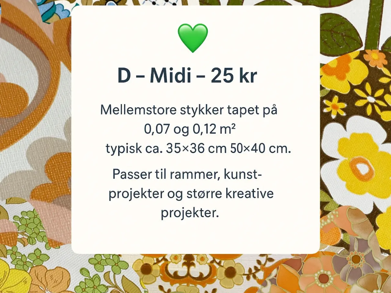 Billede 10 - Originalt retro tapet fra 70’erne