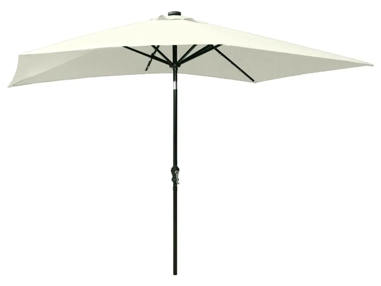 Billede 6 - Parasol med LED-lys og stålstang 2 × 3 m - sandfarvet