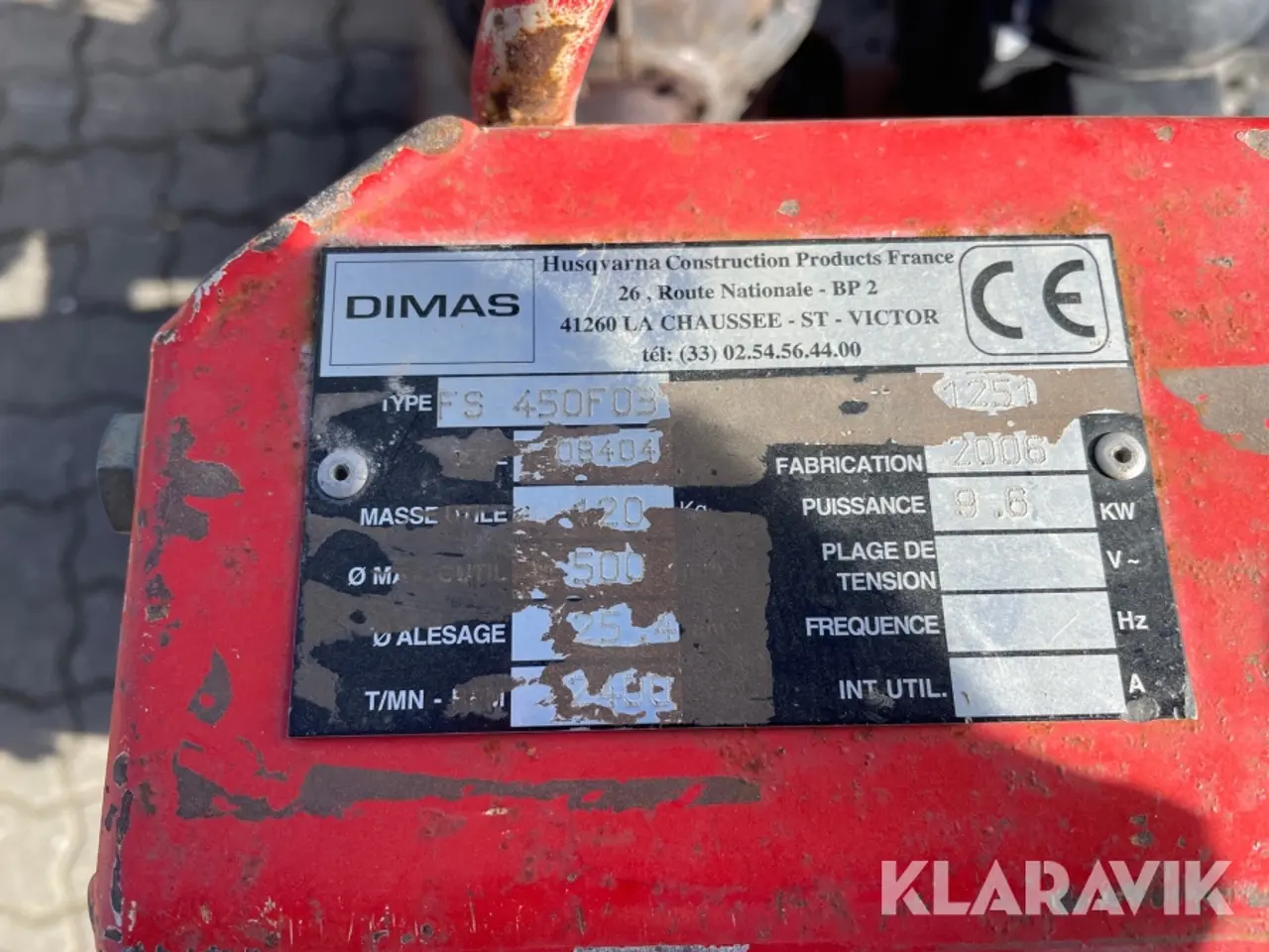 Billede 9 - Asfaltskærer Dimas FS 450F03
