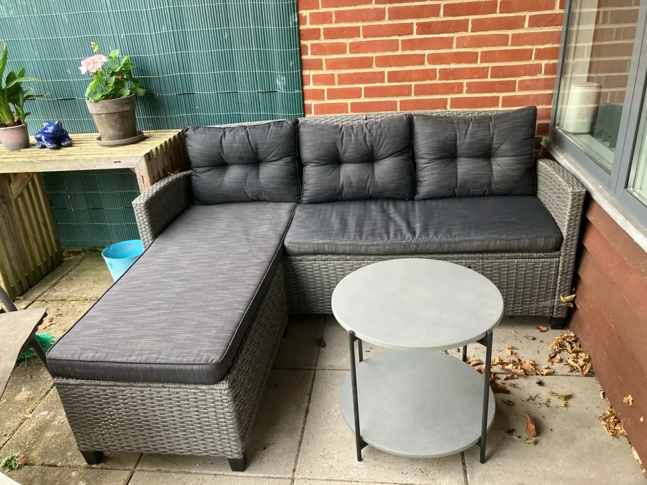 Billede 1 - Rattan sofa med bord