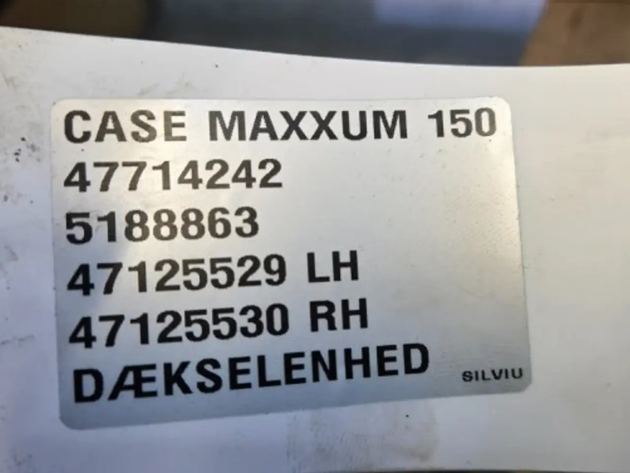 Billede 18 - Case Maxxum 150 Dæksel 47714242