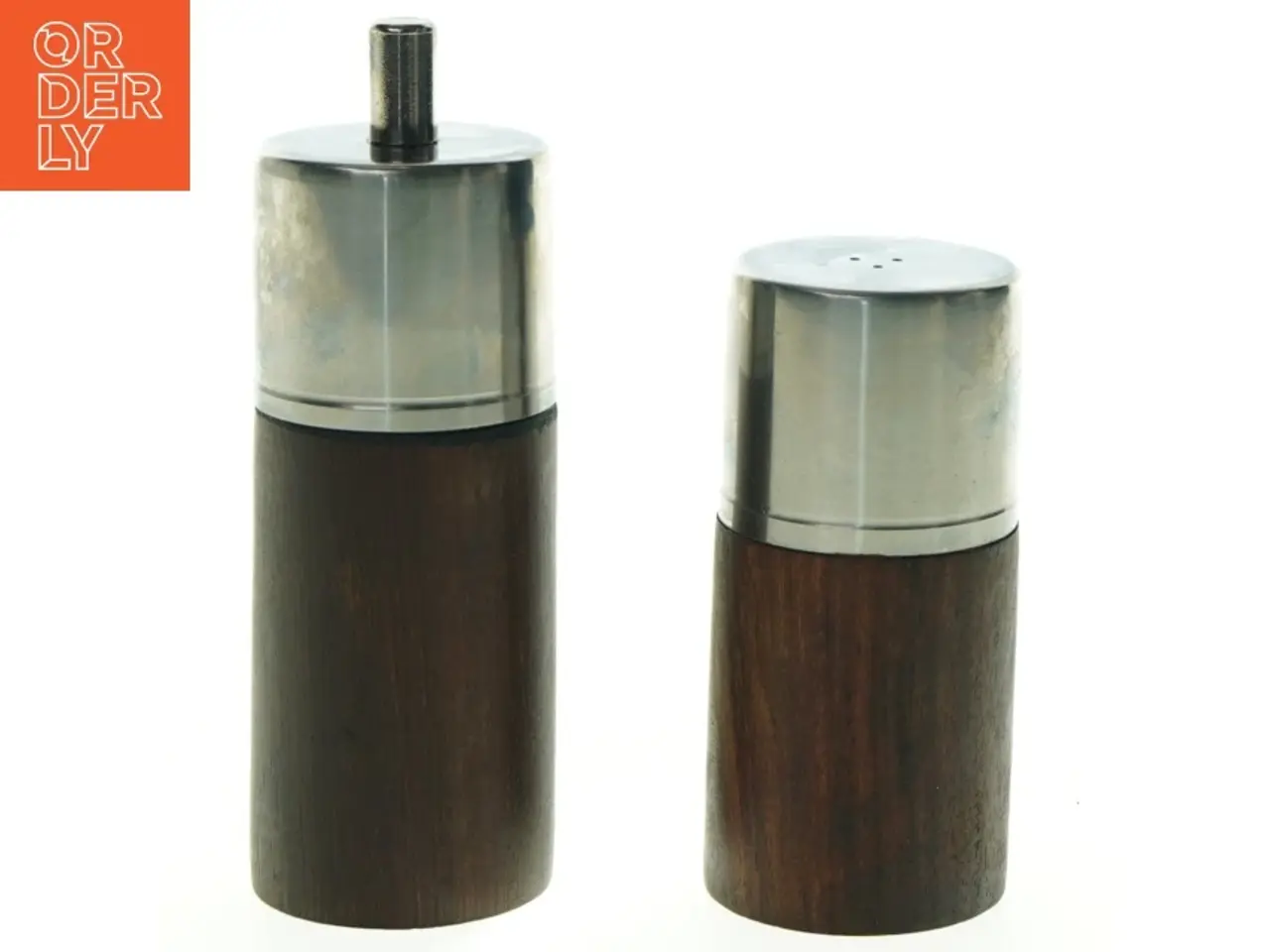 Billede 1 - Palisander Peber- og saltkværnsæt (str. H 10,5 - x. 14,5 cm)