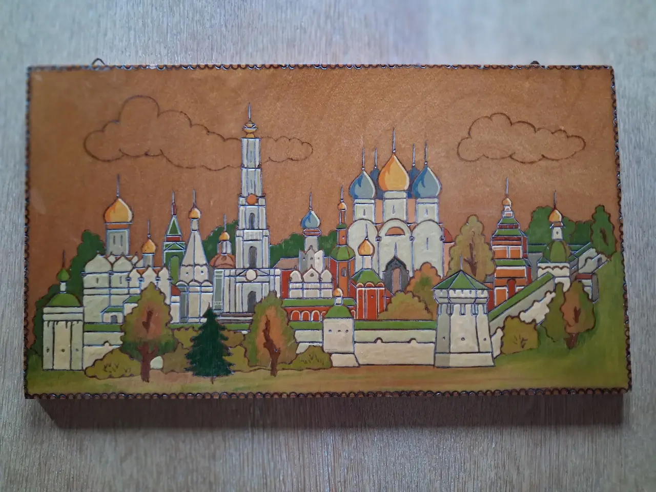Billede 1 - Russisk billed i Pyrografi