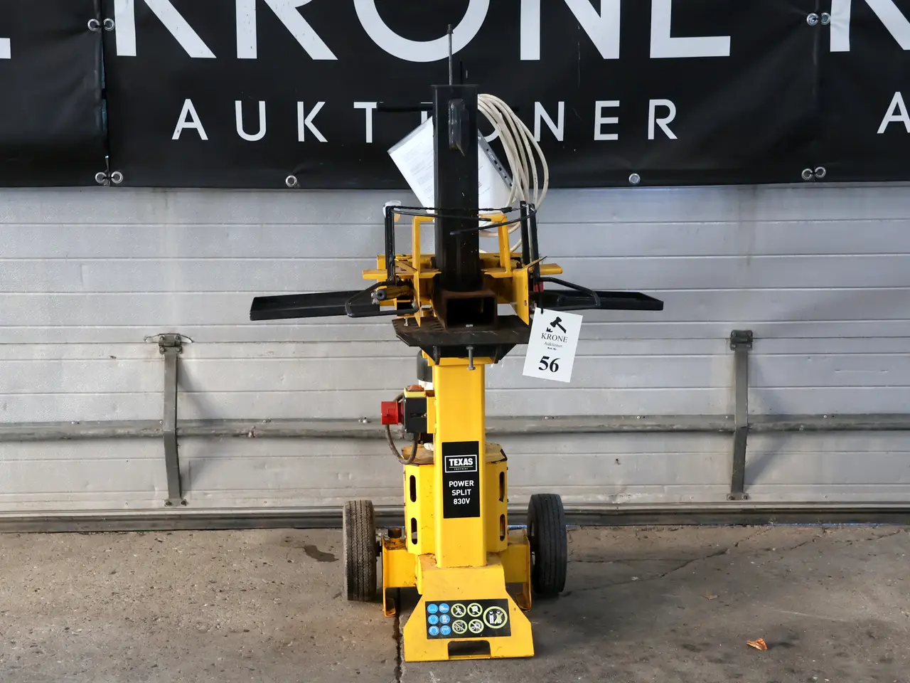 Billede 1 - 8 tons Texas brændekløver power split 830V, 380v.