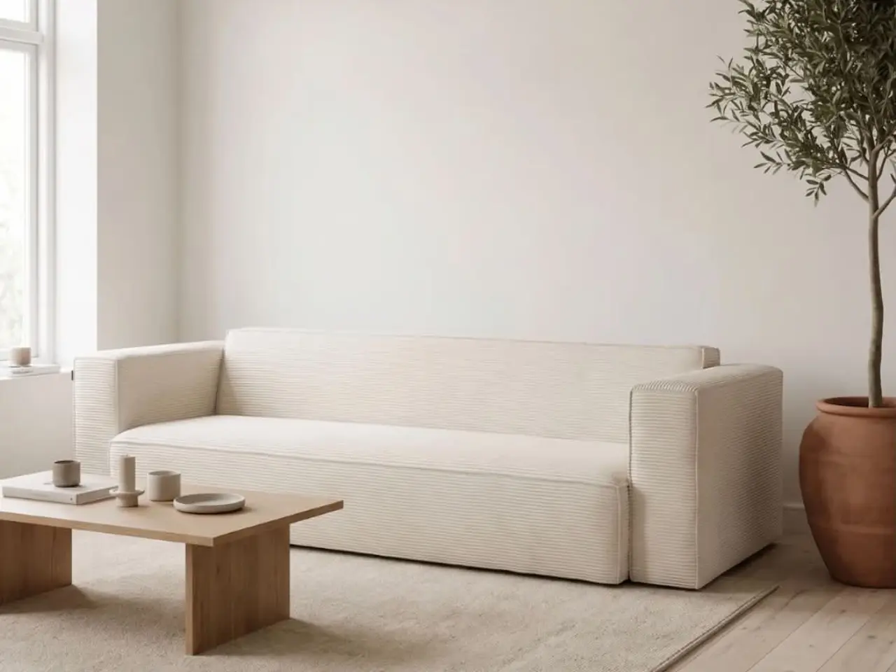 Billede 1 - Helt ny 4-pers. fløjl sofa