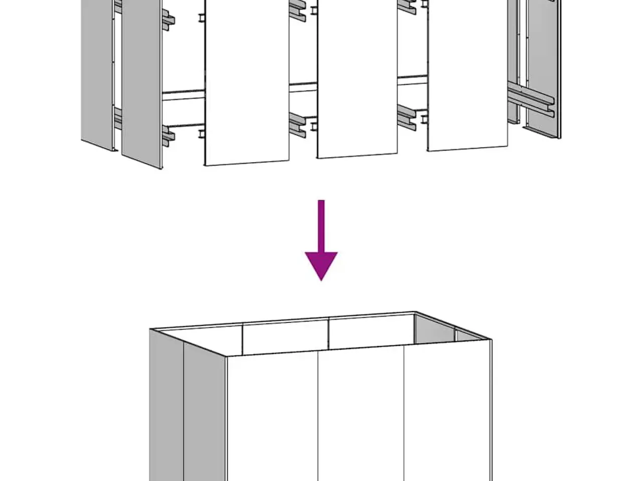 Billede 6 - Plantekasse 120x80x80 cm stål sort