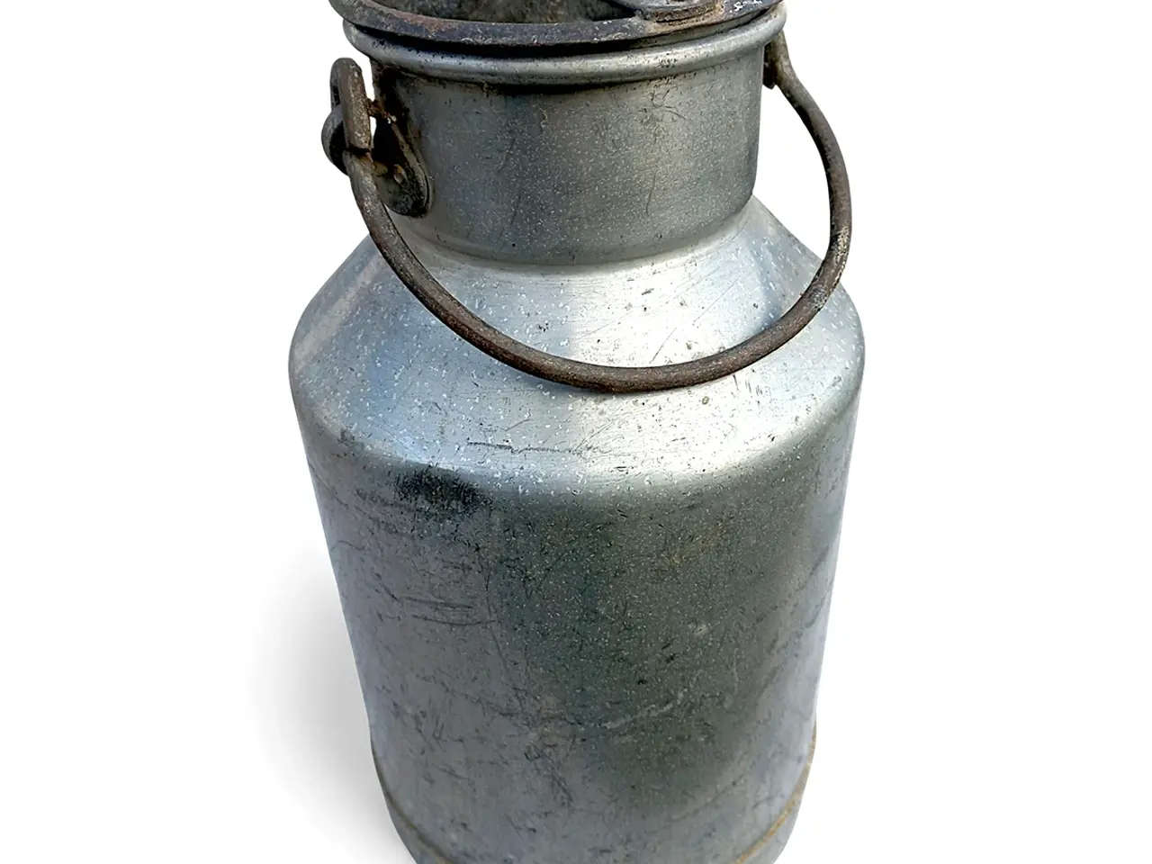 Billede 6 - Gammel 5 liters mælkejunge i aluminium