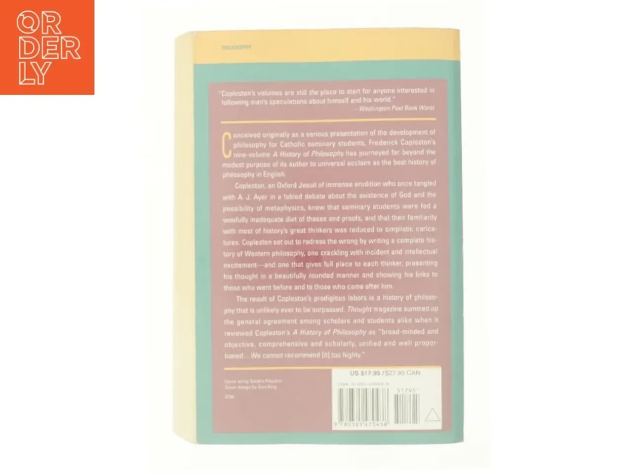 Billede 2 - History of Philosophy af Copleston, Frederick C. (Bog)