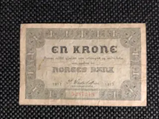 Norsk en krone seddel