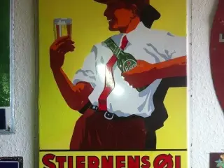 Emaljeskilt Stjernen