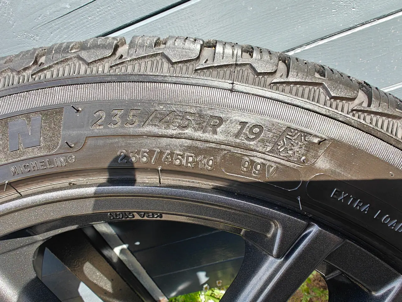 Billede 8 - 5x120 19" alufælge 235/45R19 Michelin vinterhjul