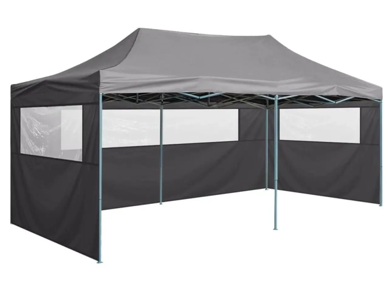 Billede 3 - Foldbart festtelt 3 × 6 m med 4 sidevægge - stål, antracitgrå