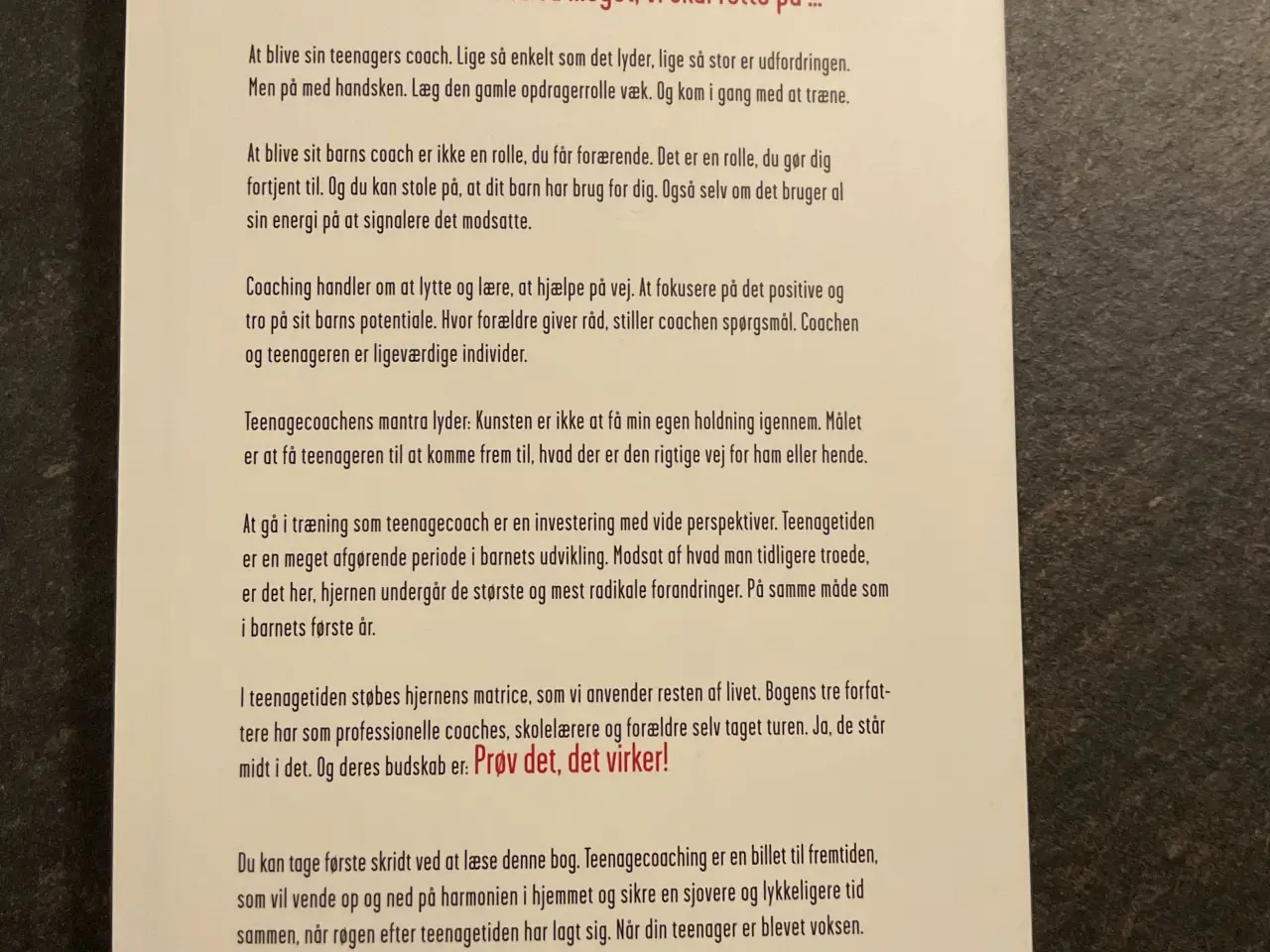 Billede 1 - Din teenager skal coaches, ikke opdrages