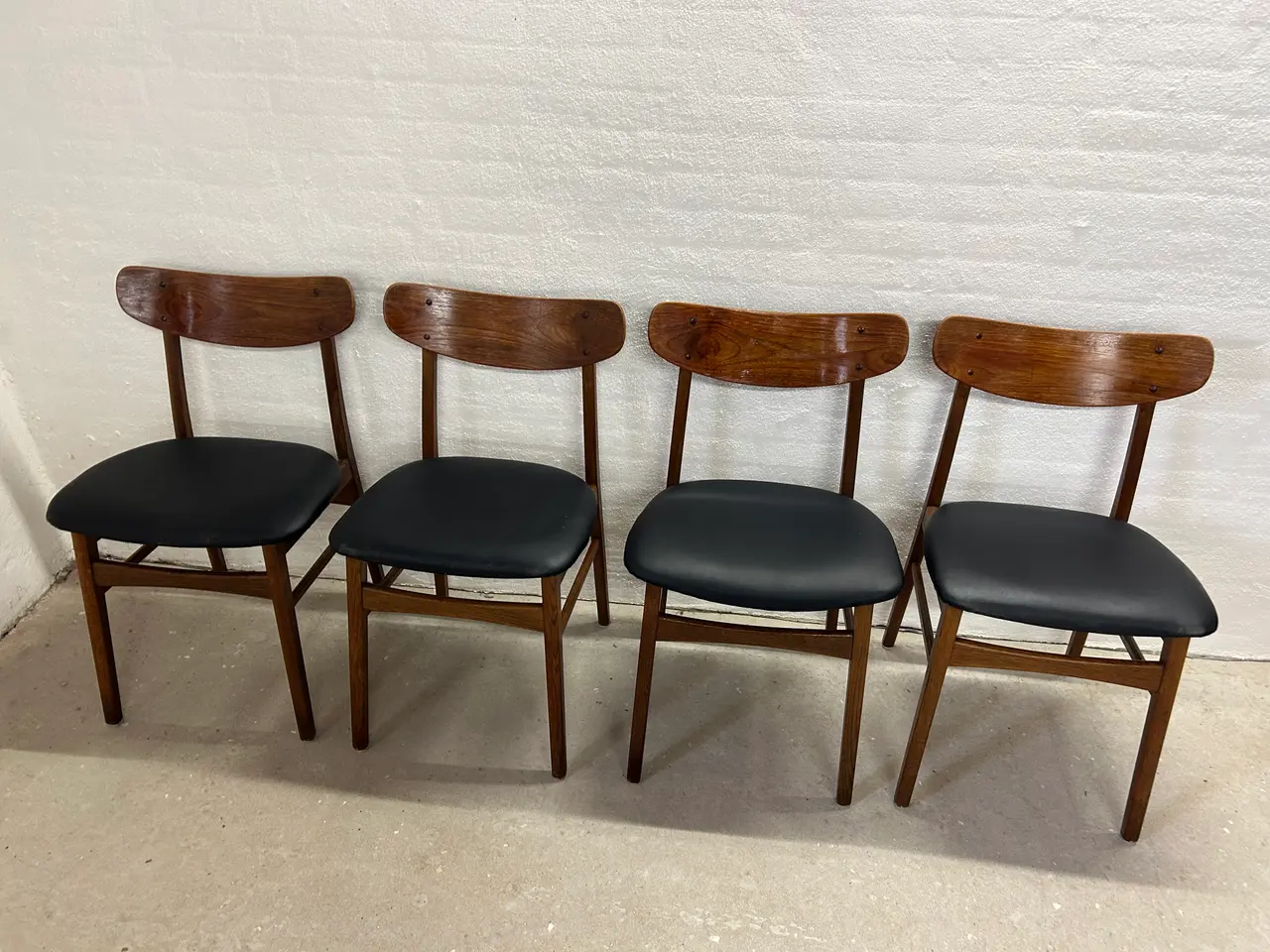 Billede 6 - 4 stk. Farstrup Model 210 spisebordsstole i teak