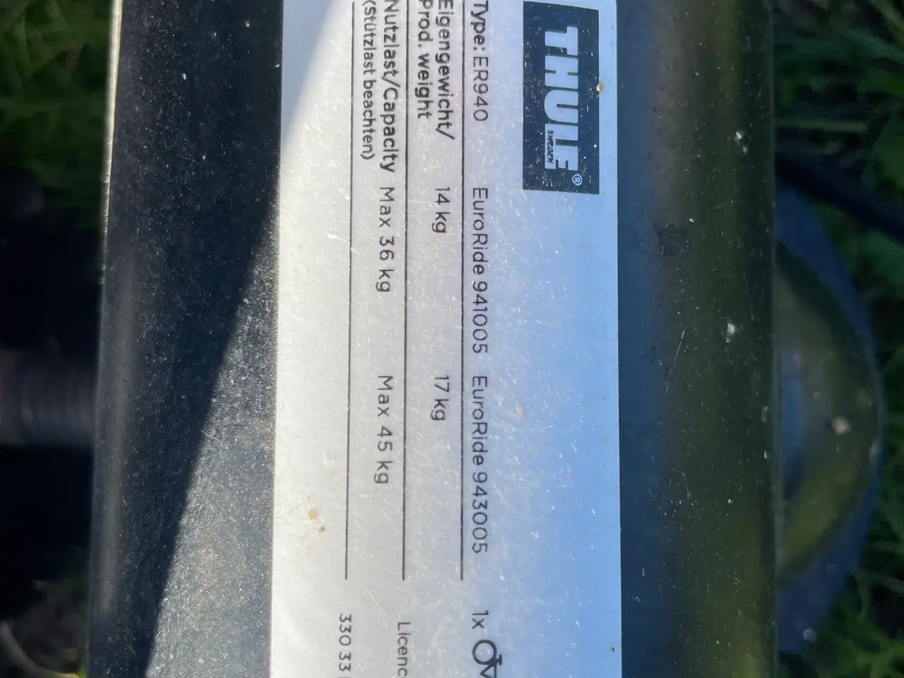 Billede 4 - Thule cykelholder EuroRide 941 - til 2 cykler