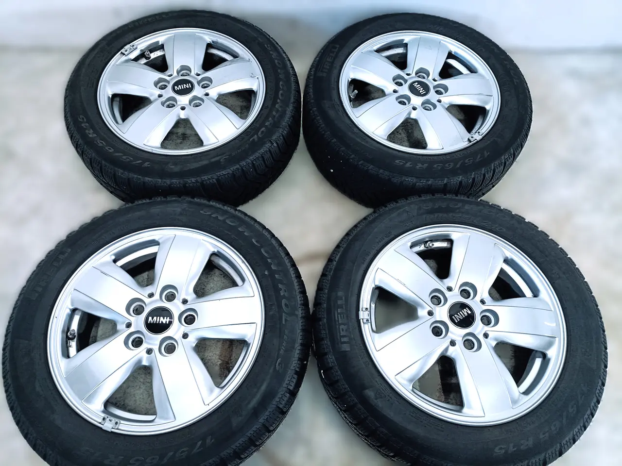 Billede 5 - 5x112 15" ET46 nav 66,6ø MINI vinter fælge TPMS