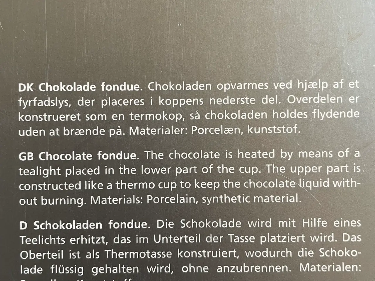 Billede 5 - Chokoladefondue fra menu