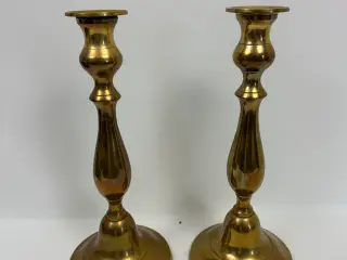 2 stk. retro stager i messing