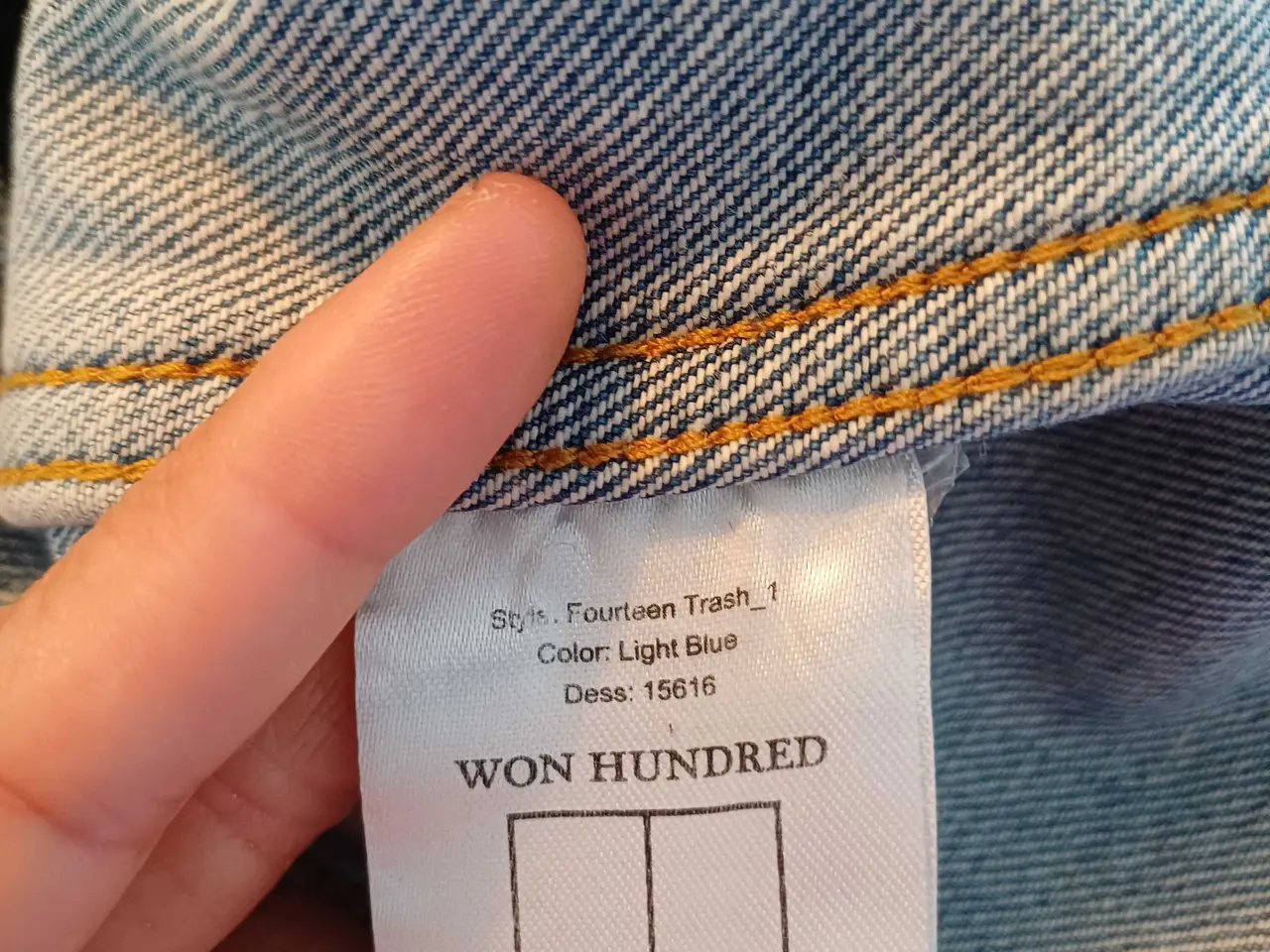 Billede 9 - Won Hundred denim jakke herre model str M