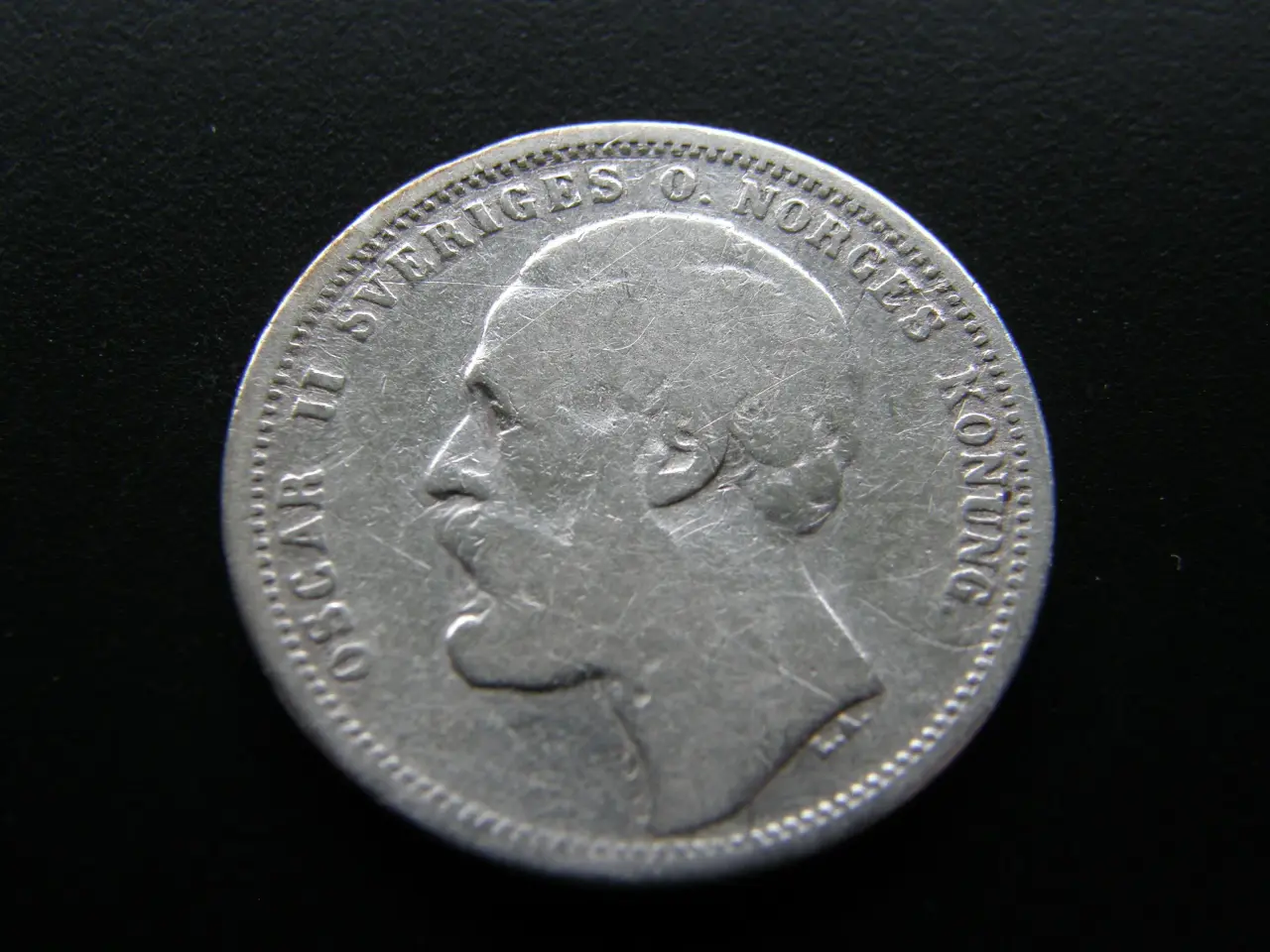 Billede 2 - Sverige 1 Krona 1876 ST KM#741