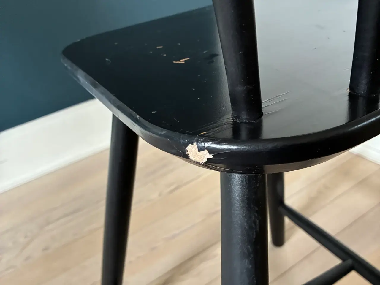Billede 2 - Sort højstol fra Ikea