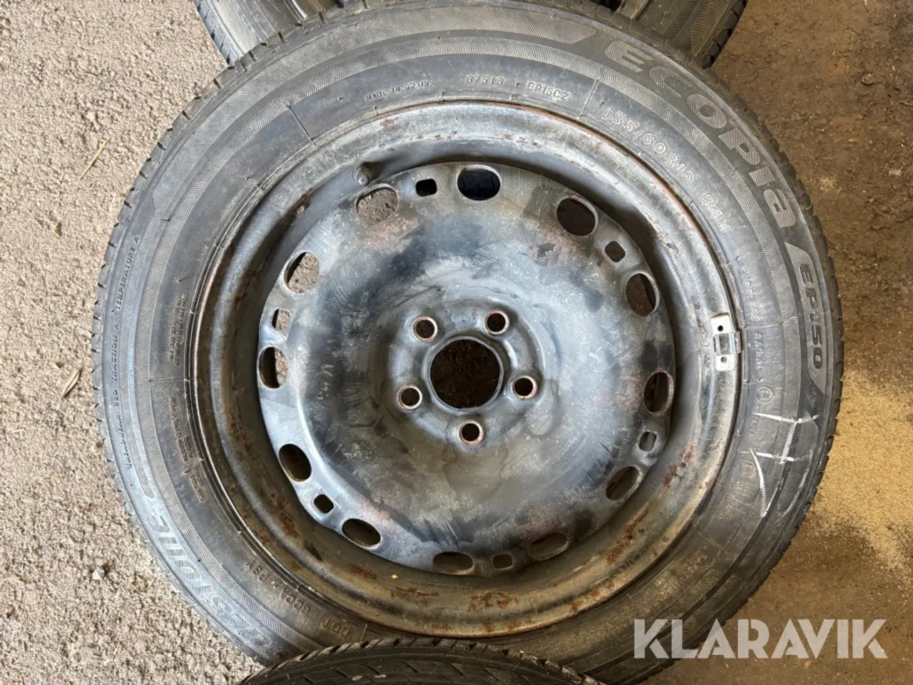 Billede 4 - Dæk på fælge Bridgestone Ecopia