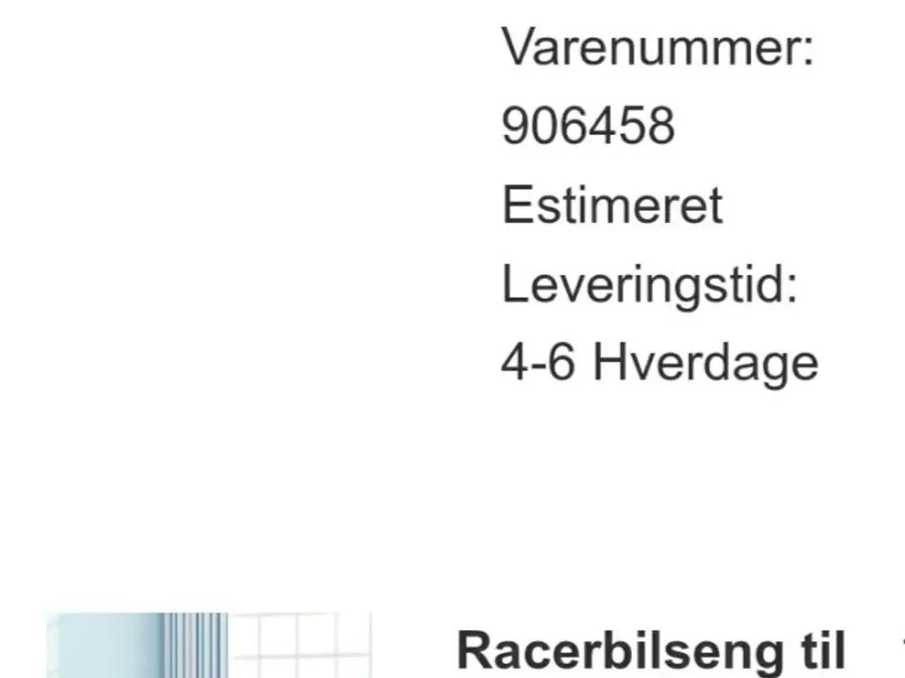Billede 4 - Super fed rød racerbil's seng 