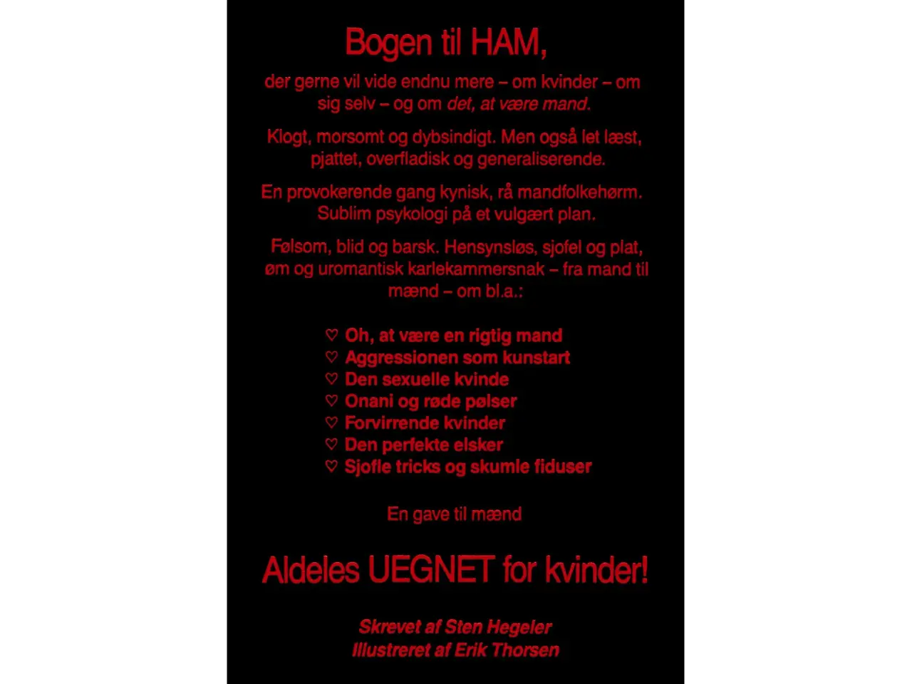 Billede 2 - Kun for Mænd (Aldeles uegnet for Kvinder!)