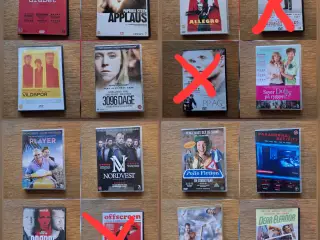 DVD film - 5kr/stk. Samlet køb kan sendes.